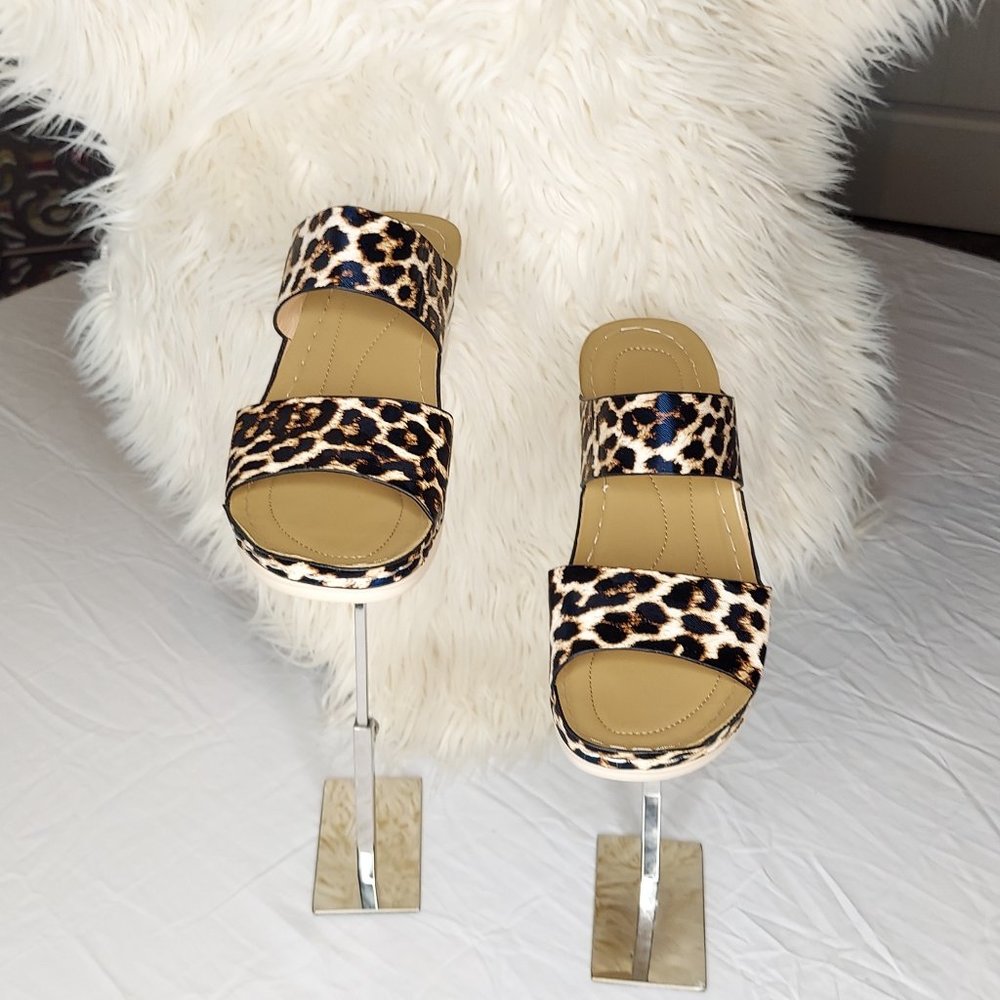 Animal Print Wedge Sandle size 10